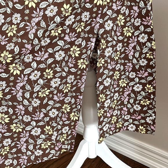 2/$25  NWT Bluenotes Floral Print Midi Dress with Slit - Small - Picture 6 of 10